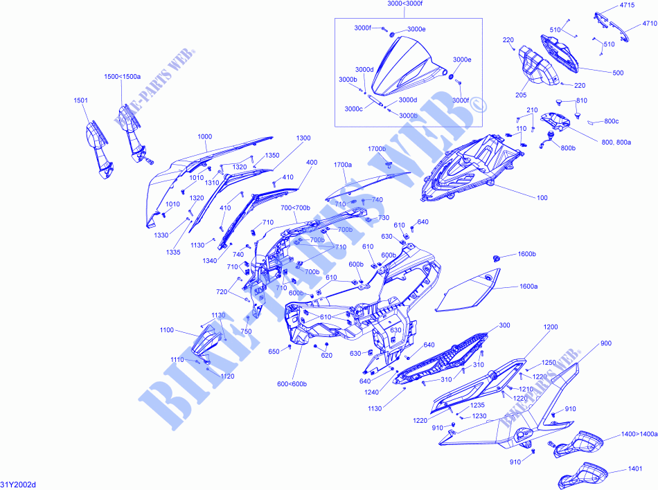 CARROZZERIA ACCESSORI Console per Can-Am SPYDER F3 S SM6 2020