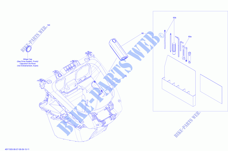 Kit di strumenti per Can-Am SPYDER RS SM5 2015