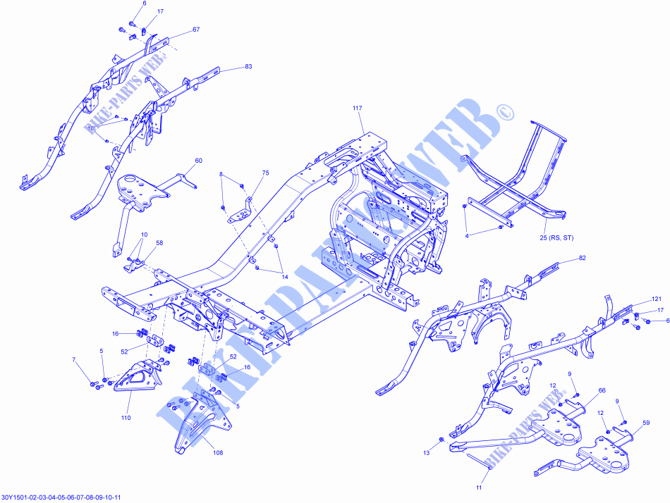 TELAIO per Can-Am SPYDER RS SM5 2015