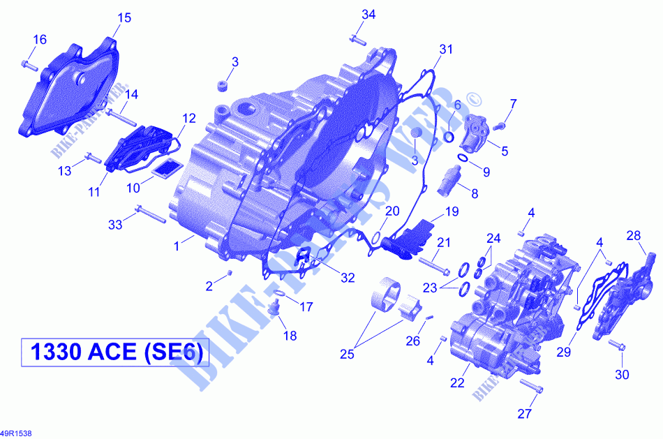 Coperchio frizione per Can-Am SPYDER F3 S SE6 2015