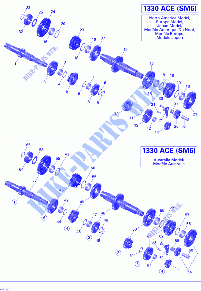 Cambio di velocita per Can-Am SPYDER RT SM6 2014