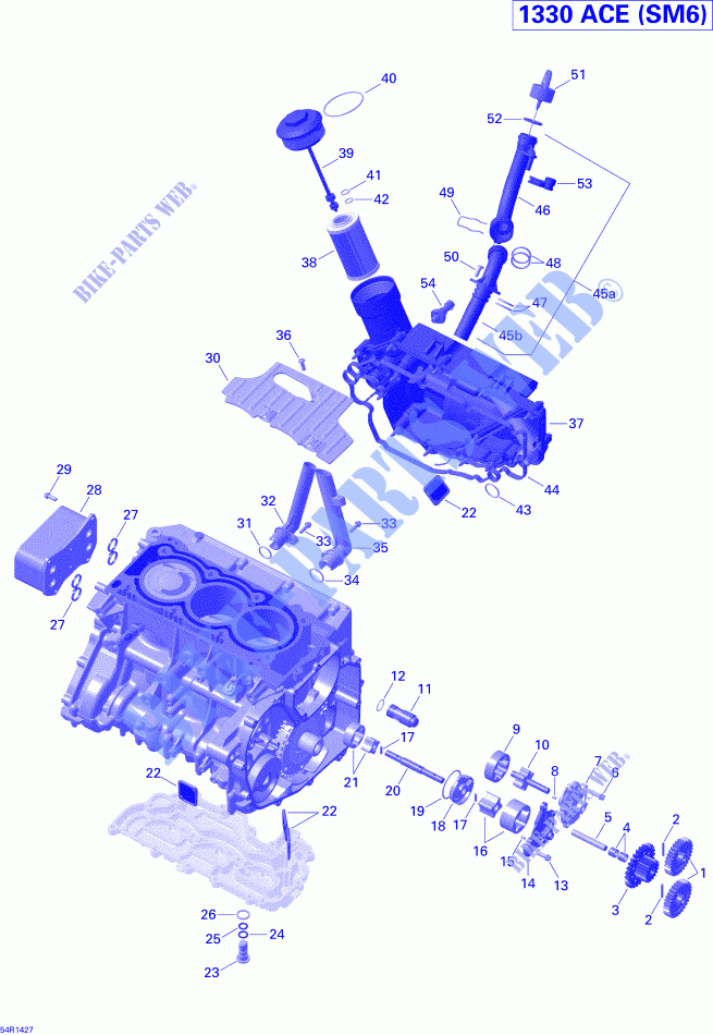 Lubrificazione del motore per Can-Am SPYDER RT SM6 2014