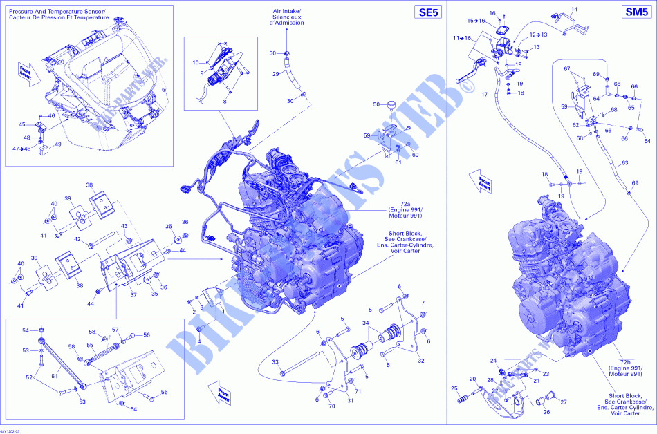 Motore per Can-Am SPYDER RT SM5 2012
