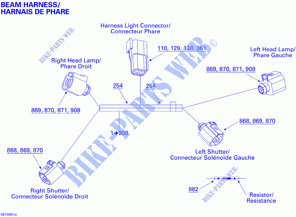 Fascio del fascio per Can-Am SPYDER GS SE5 2009