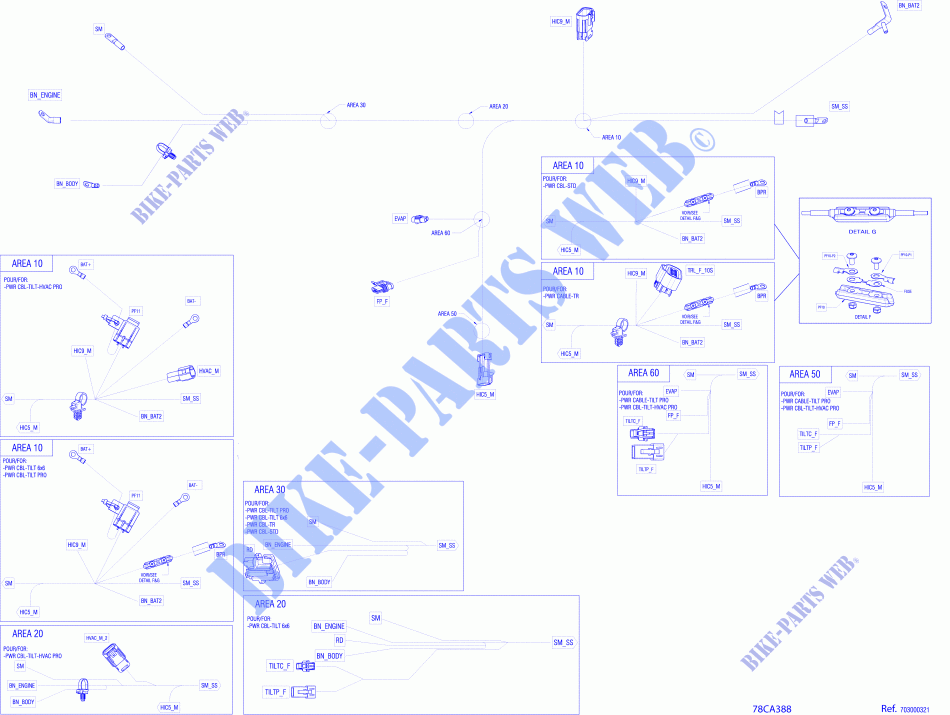 Regolatore di tensione del cablaggio per Can-Am DEFENDER MAX X MR HD10 2021