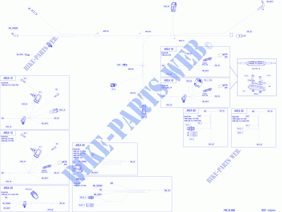 Regolatore di tensione del cablaggio per Can-Am DEFENDER 6X6 HD10 2021