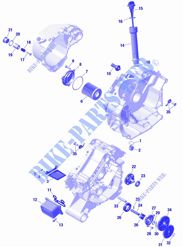 Motore   Lubrificazione per Can-Am TRAXTER HD10 T 2020