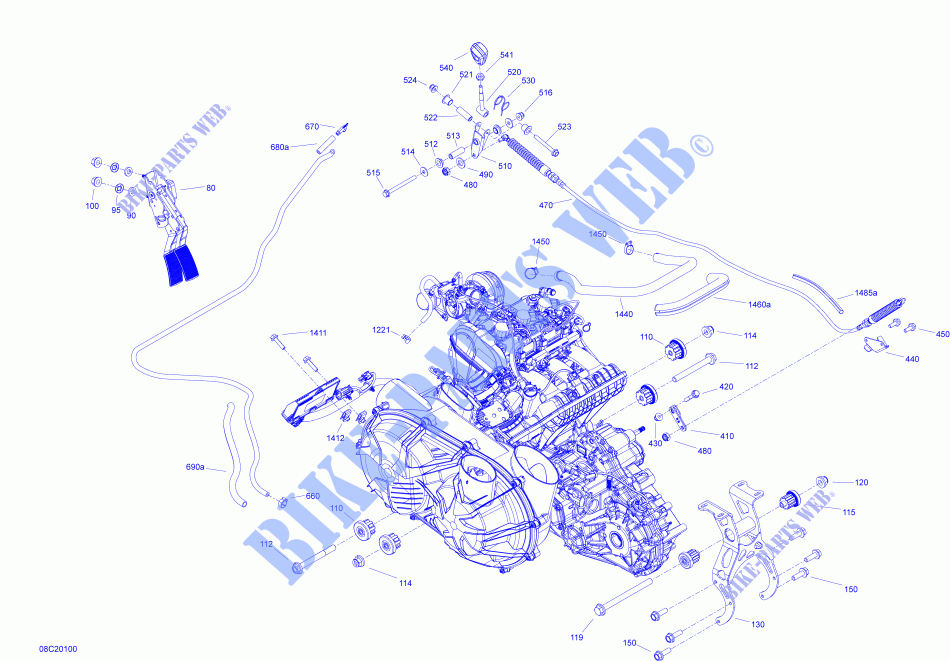 Motore per Can-Am MAVERICK TURBO R / TURBO RR 2020