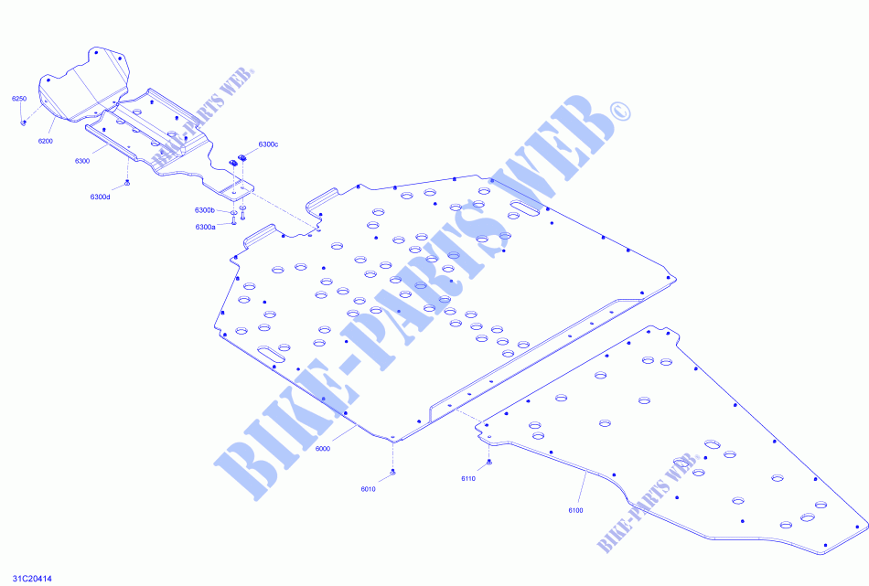Skid Plate per Can-Am MAVERICK TURBO R / TURBO RR 2020