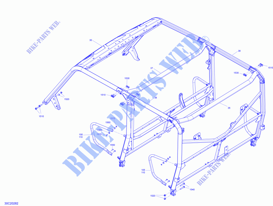 Telaio della cabina per Can-Am DEFENDER MAX LIMITED HD10 2020