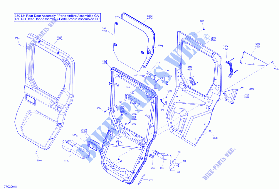 Cabina   Porta posteriore per Can-Am DEFENDER MAX CAB HD10 2020