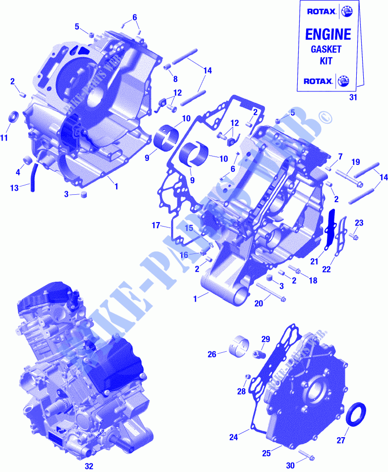 Motore   CARTER MOTORE per Can-Am DEFENDER MAX CAB HD10 2020