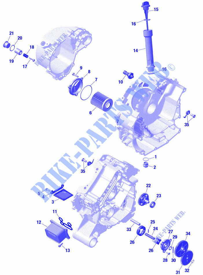 Motore   Lubrificazione per Can-Am DEFENDER MAX X MR HD10 2020