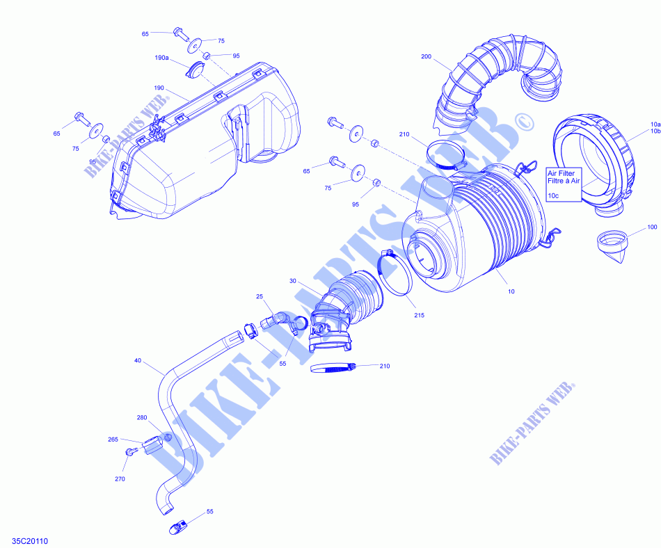 Motore   ADMISSIONE per Can-Am DEFENDER CAB HD10 2020