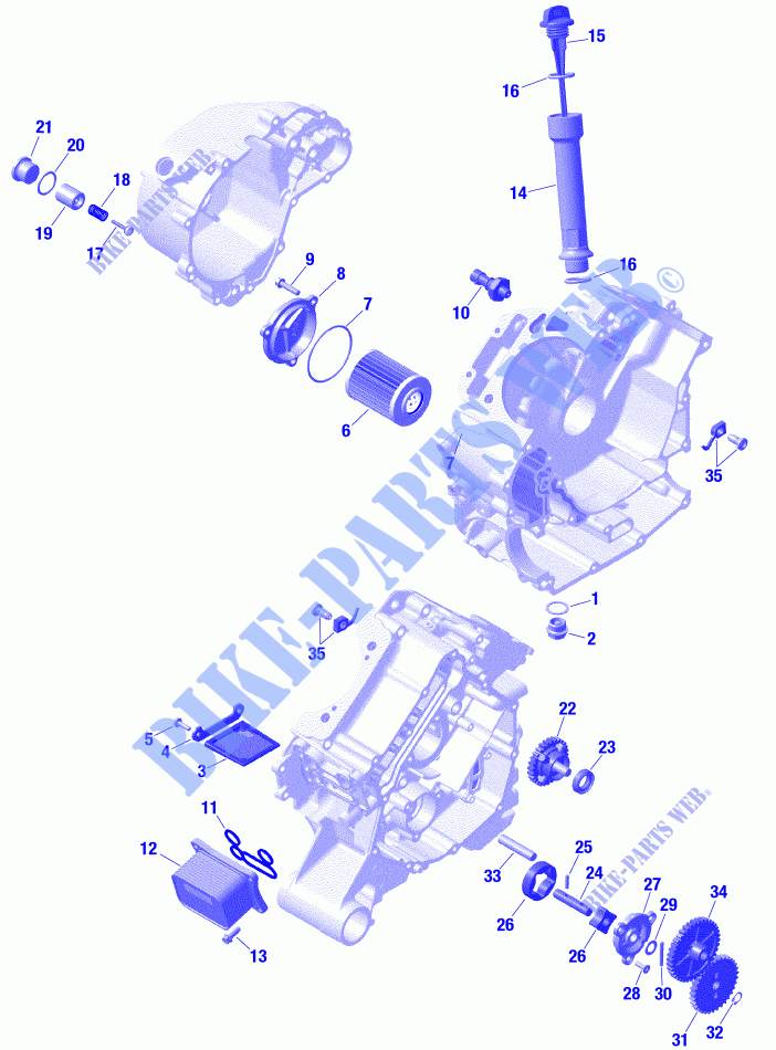 Motore   Lubrificazione per Can-Am DEFENDER CAB HD10 2020