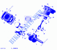 Albero motore, pistone e cilindro per Can-Am TRAXTER HD10 T 2019