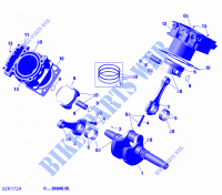 Albero motore, pistone e cilindro per Can-Am TRAXTER HD10 2019