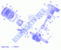 Albero motore, pistone e cilindro per Can-Am TRAXTER HD8 2019