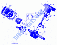 Albero motore, pistone e cilindro per Can-Am MAVERICK TRAIL 800R 2018