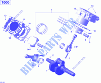 Albero motore, pistone e cilindro per Can-Am COMMANDER 1000 2013