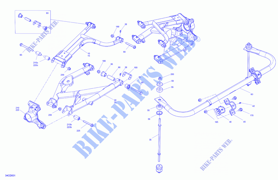 05  Suspension   Rear Components per Can-Am Traxter 6X6 DPS HD10 2024